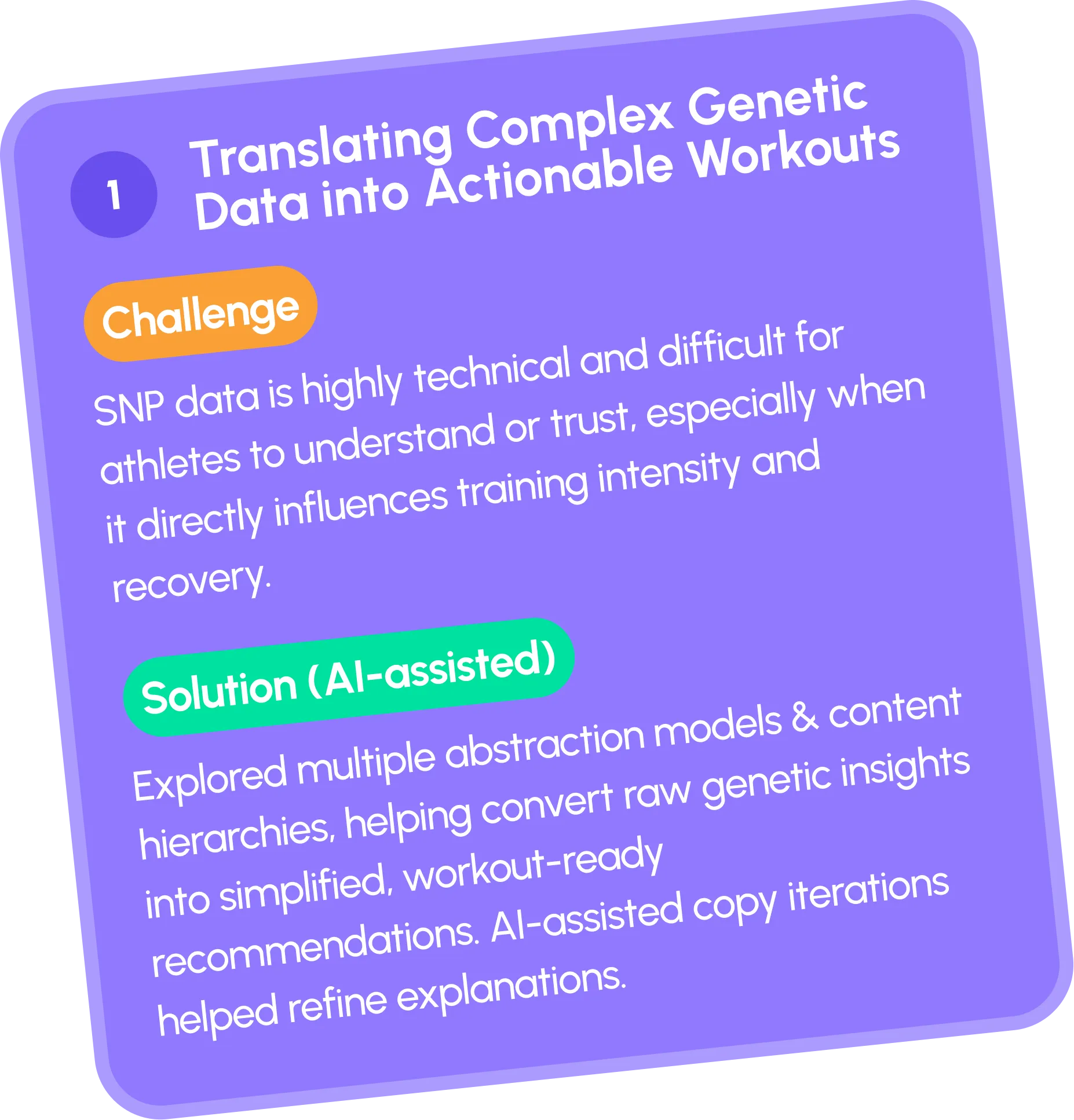GenomeX problem statement card 1