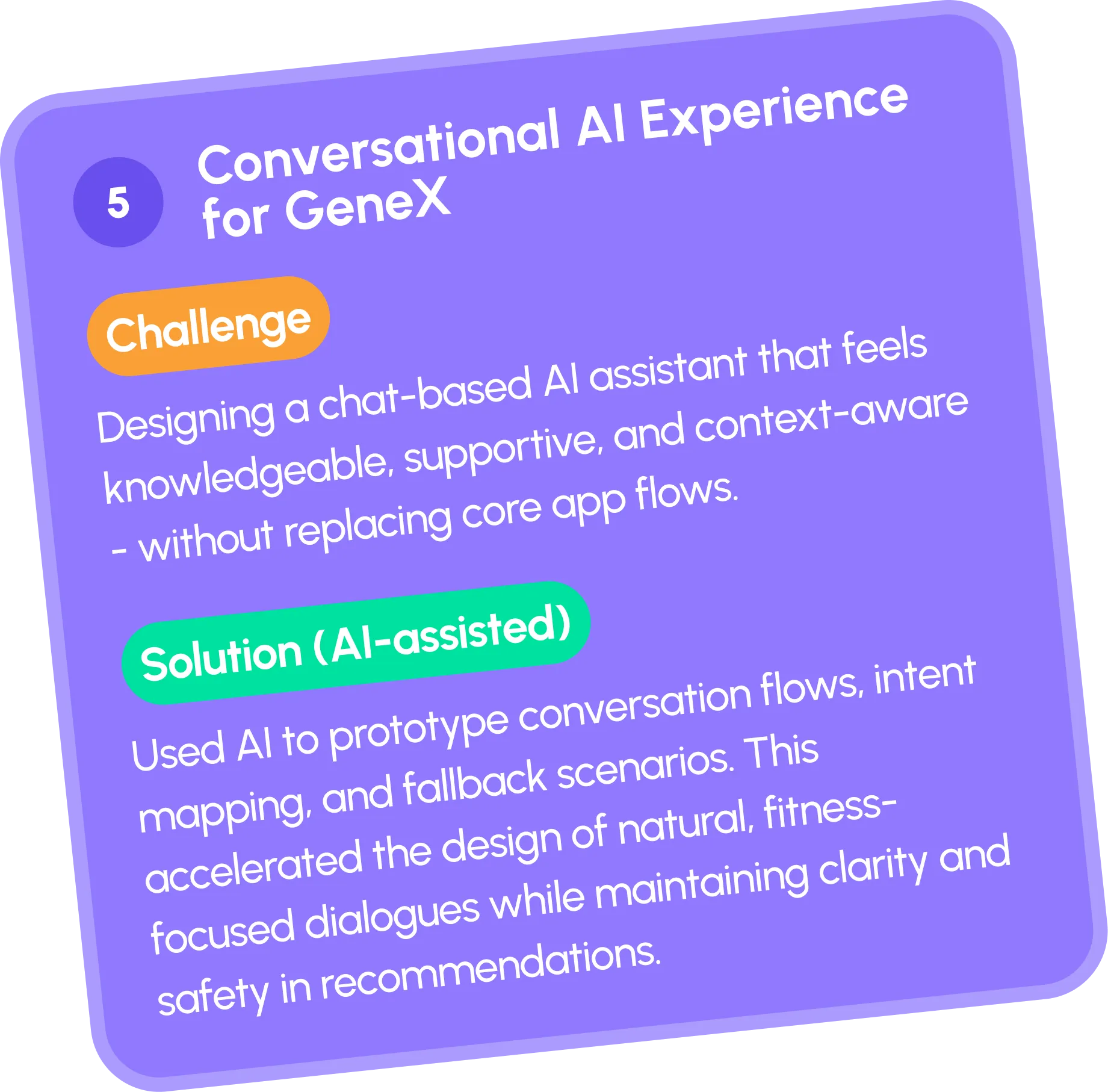 GenomeX problem statement card 5