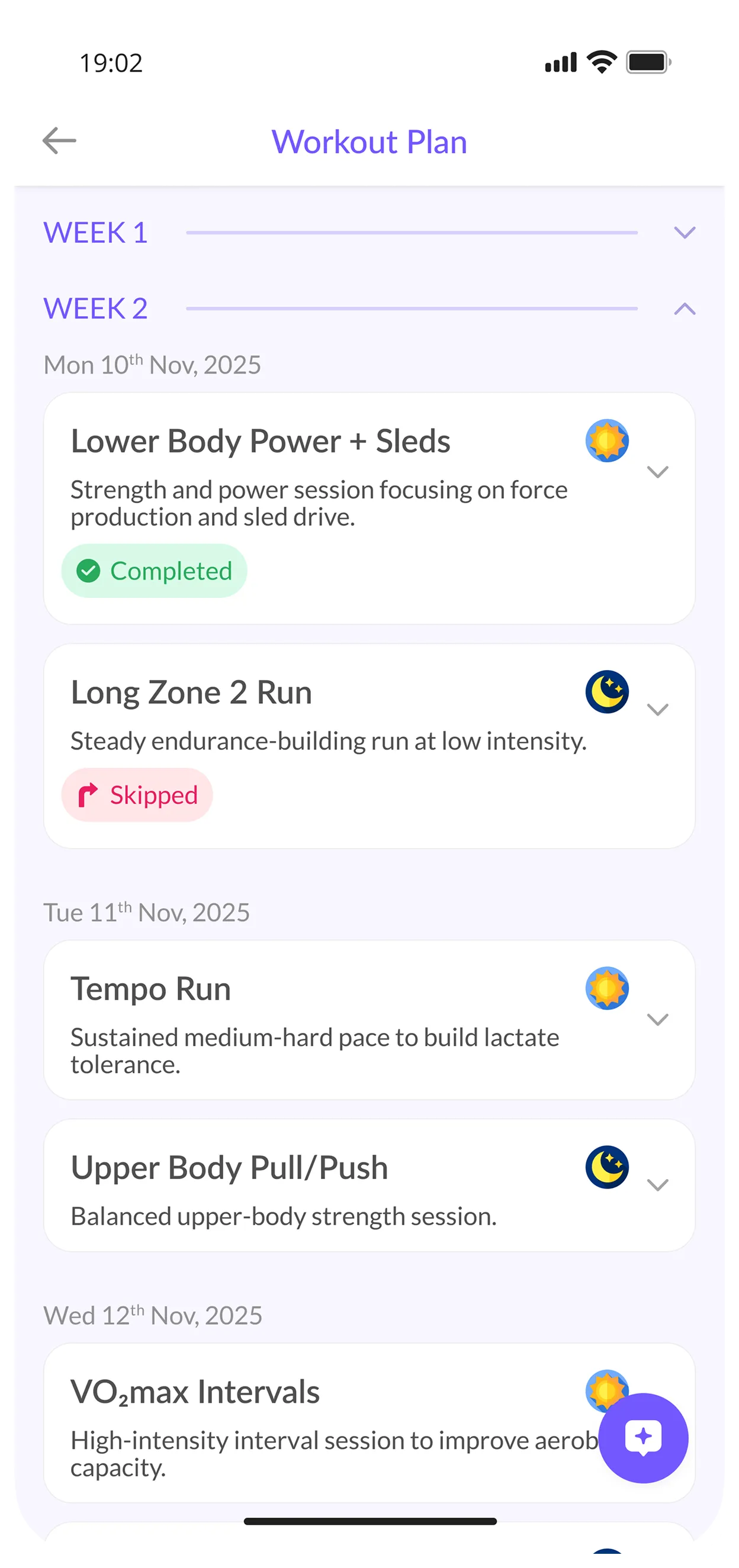 GenomeX My Progress screen 2