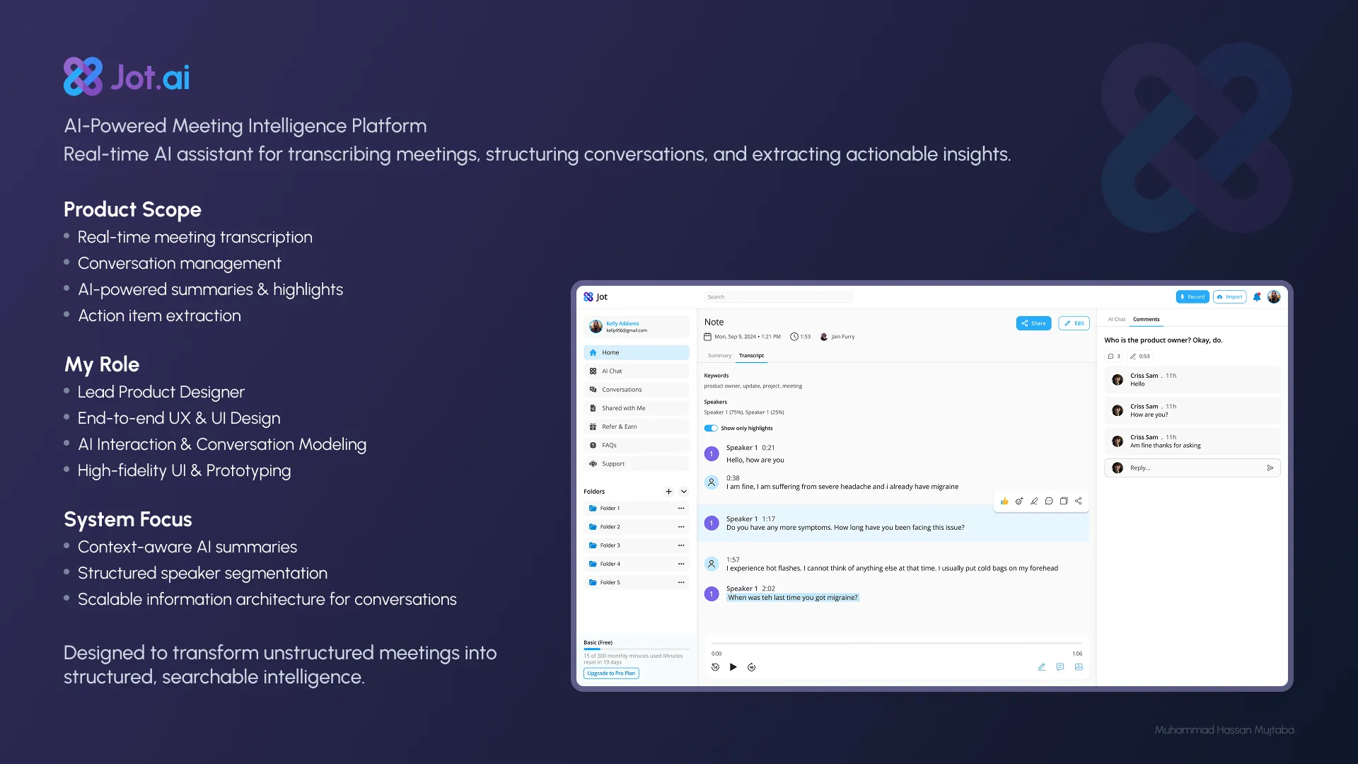 Jot.ai meeting intelligence platform preview