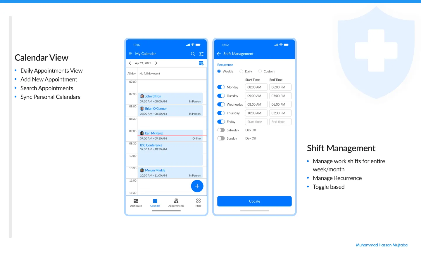 Medicra365 mobile interface 2