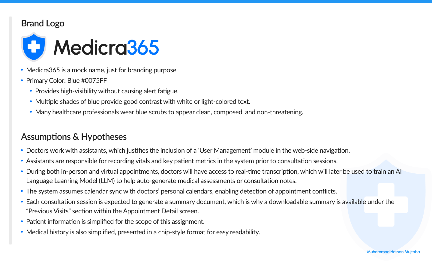 Brand Logo & Assumptions